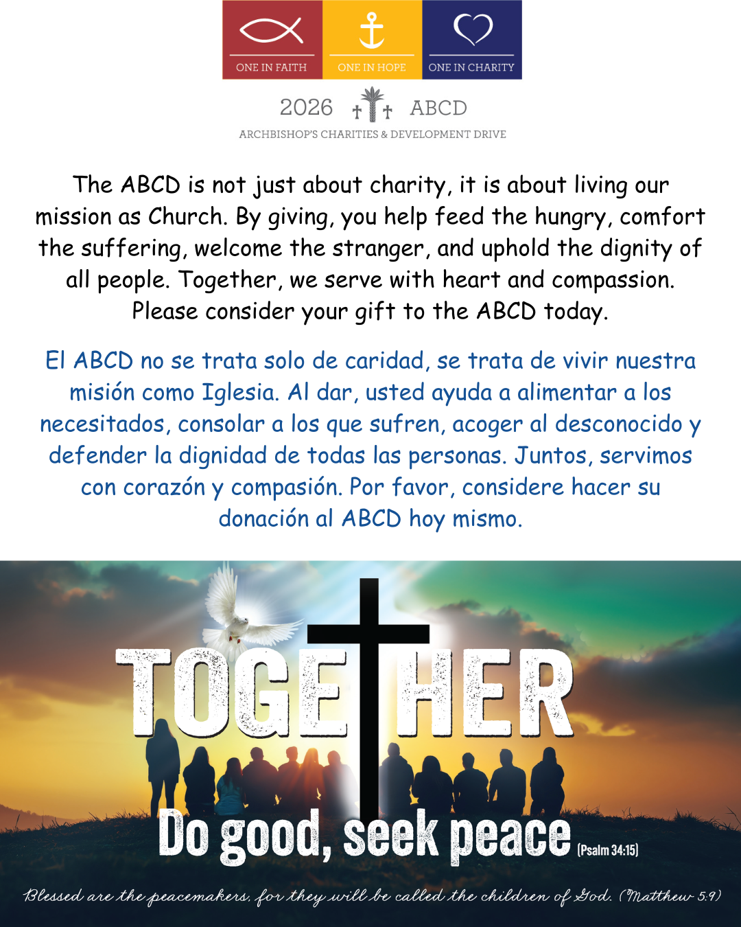 ABCD – Archbishop’s Charities & Development Drive                                                                                                                                                                                                                                                       