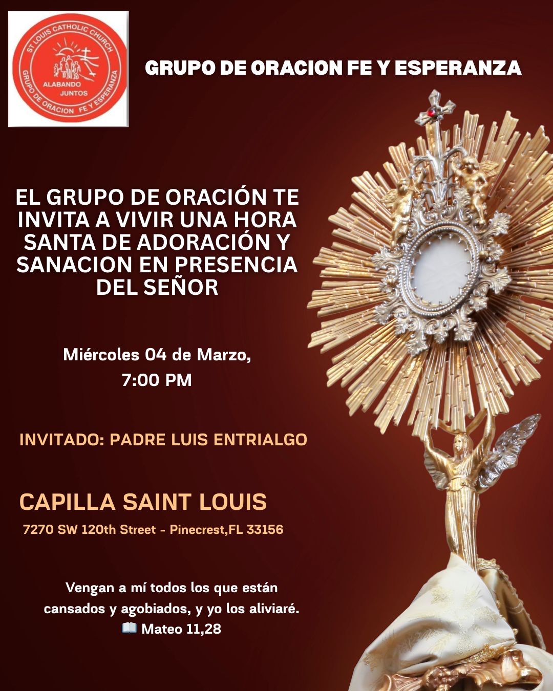 Grupo de Oracion Fe y Esperanza Hora Santa