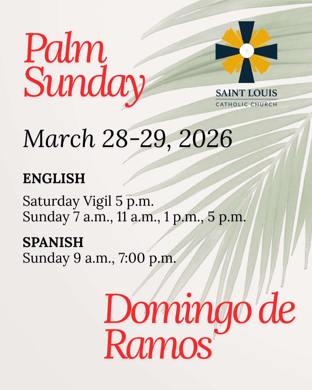 Palm Sunday                                                                                                                                                                                                                                                                                                 