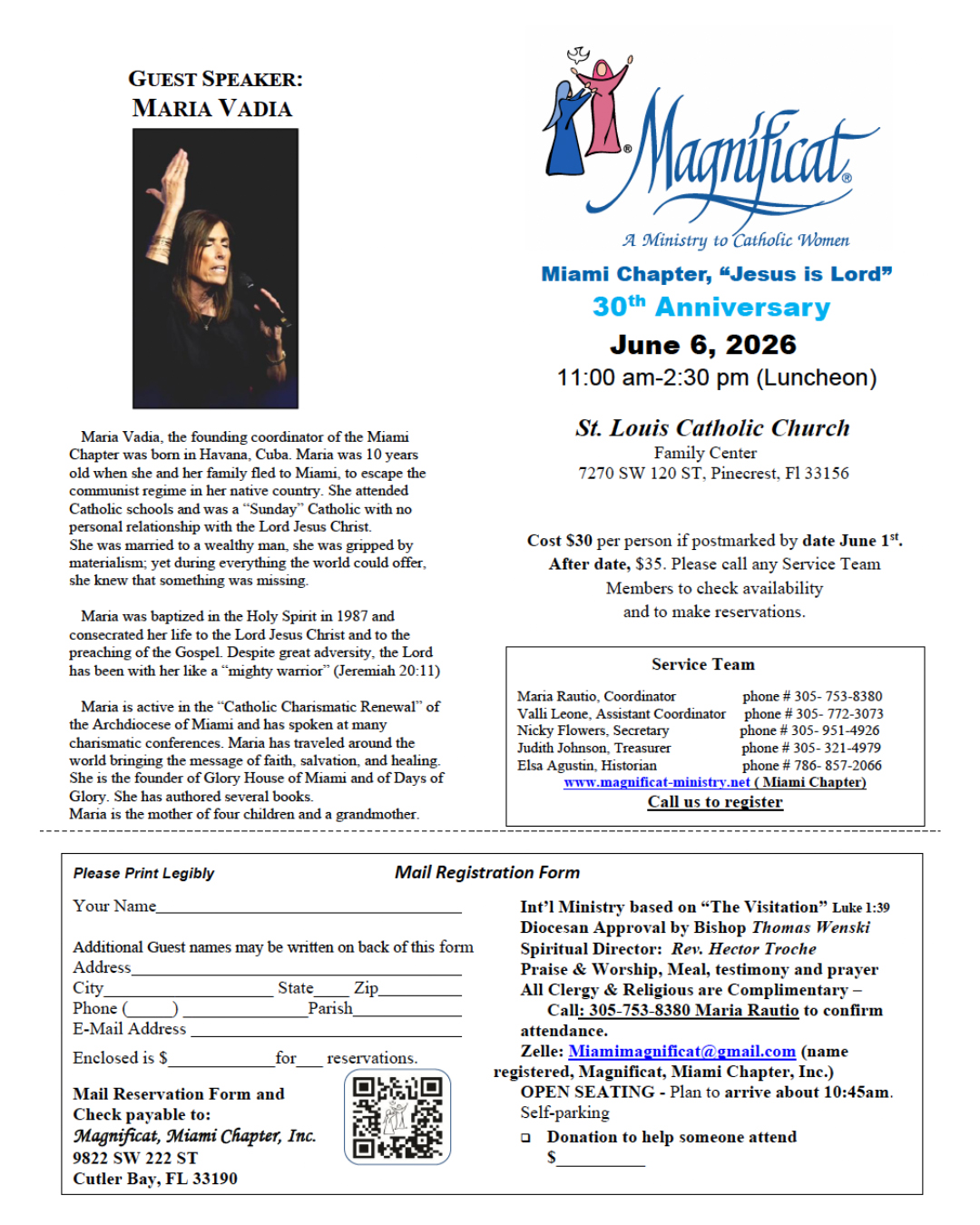Magnificat Miami – 30th Anniversary Luncheon                                                                                                                                                                                                                                                              