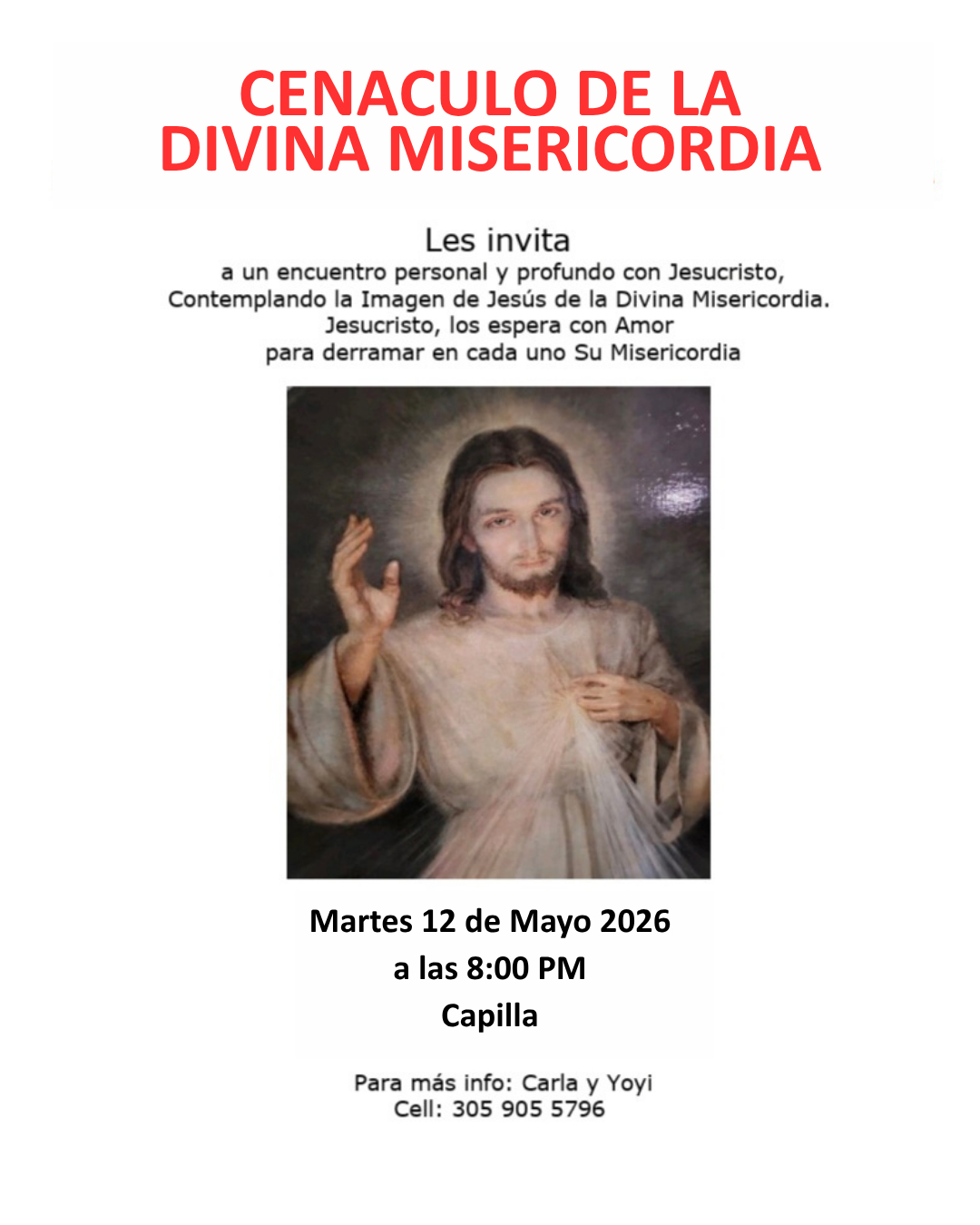 Cenáculo de la Divina Misericordia