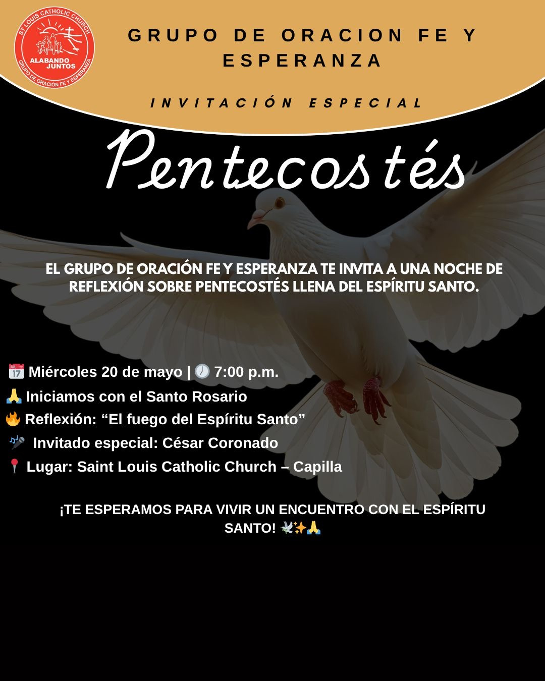 Pentecostés- Grupo de Oracion Fe y Esperanza                                                                                                                                                                                                                                                               