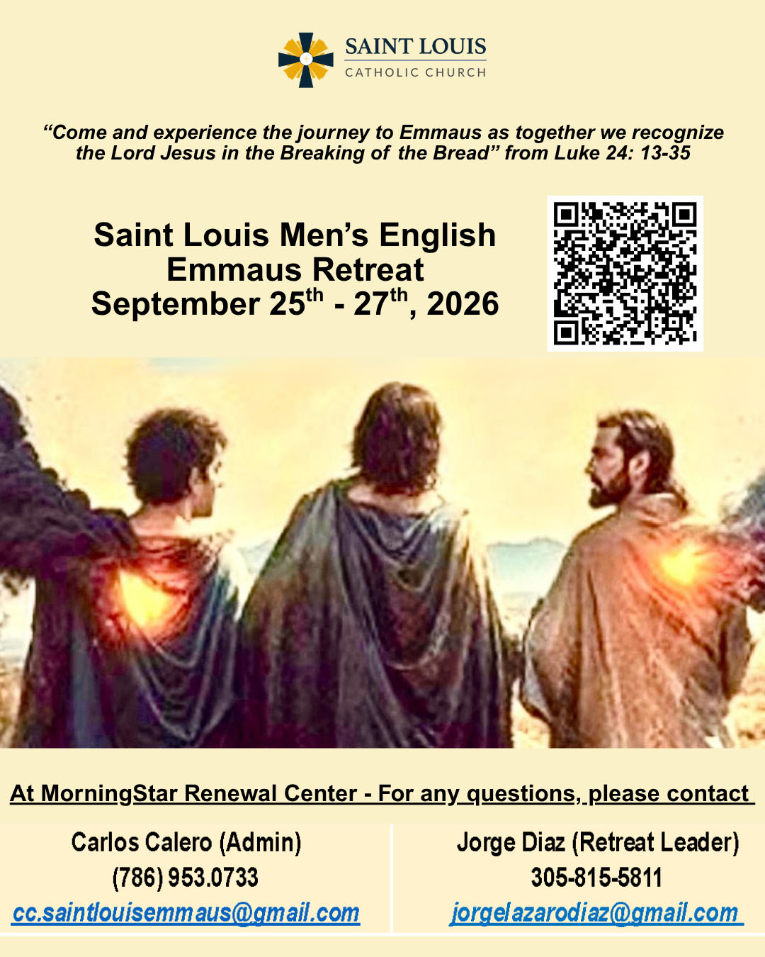 Men’s Emmaus Retreat                                                                                                                                                                                                                                                                                      