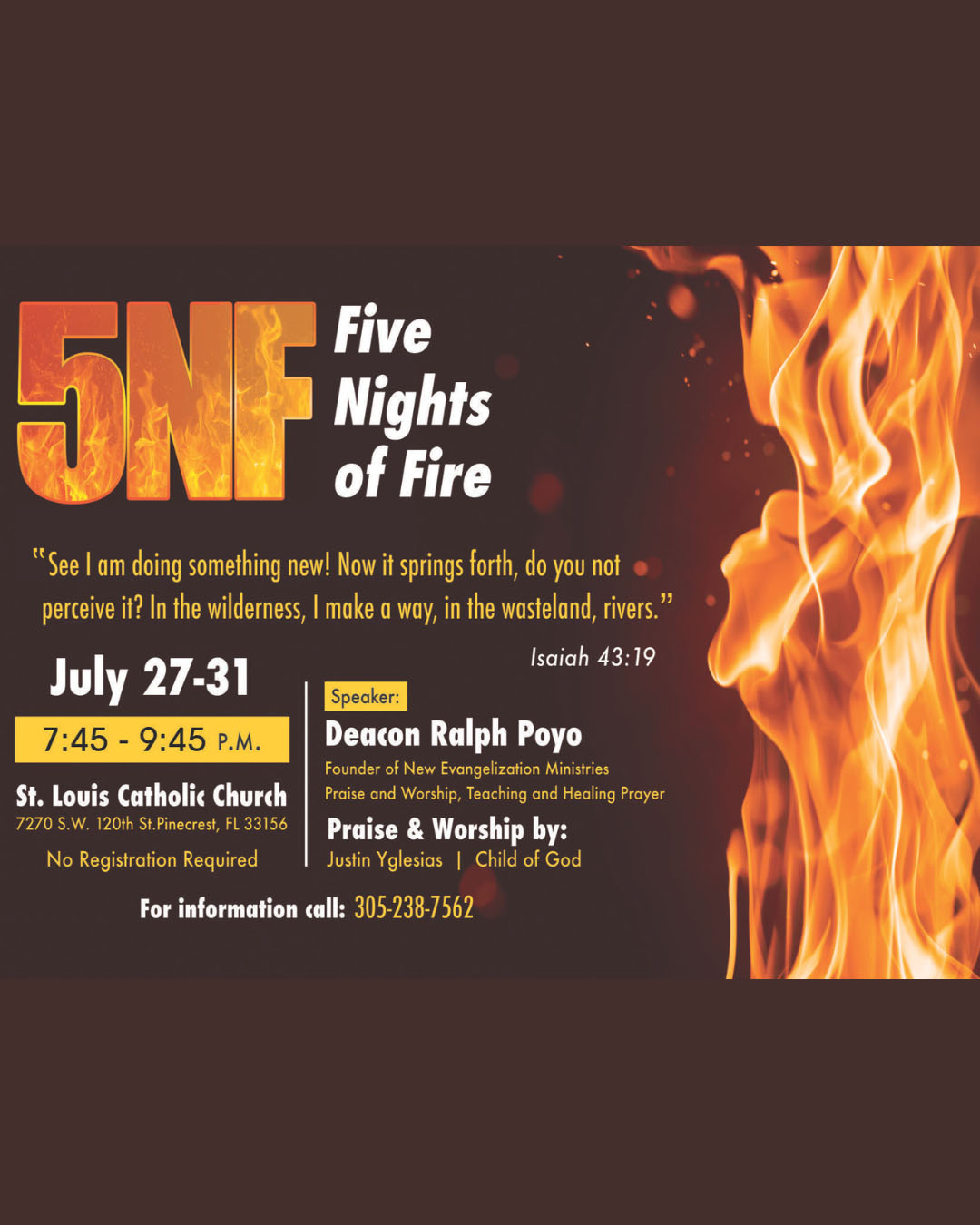 Five Nights of Fire                                                                                                                                                                                                                                                                                         