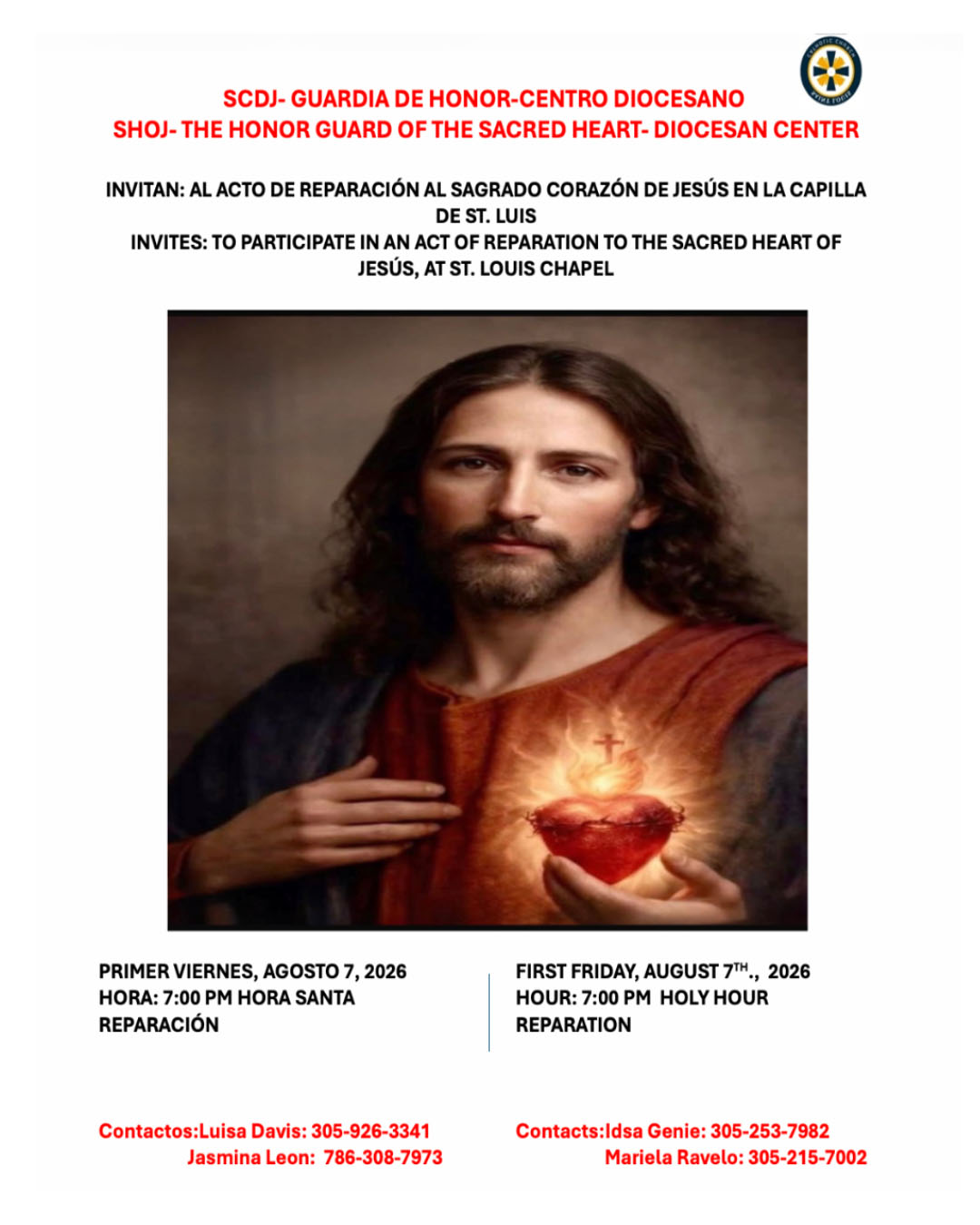 First Friday Holy Hour of Reparation                                                                                                                                                                                                                                                                        