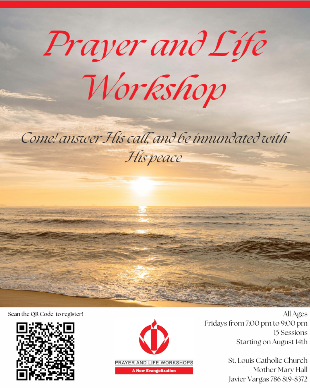 Prayer and Life Workshop                                                                                                                                                                                                                                                                                    