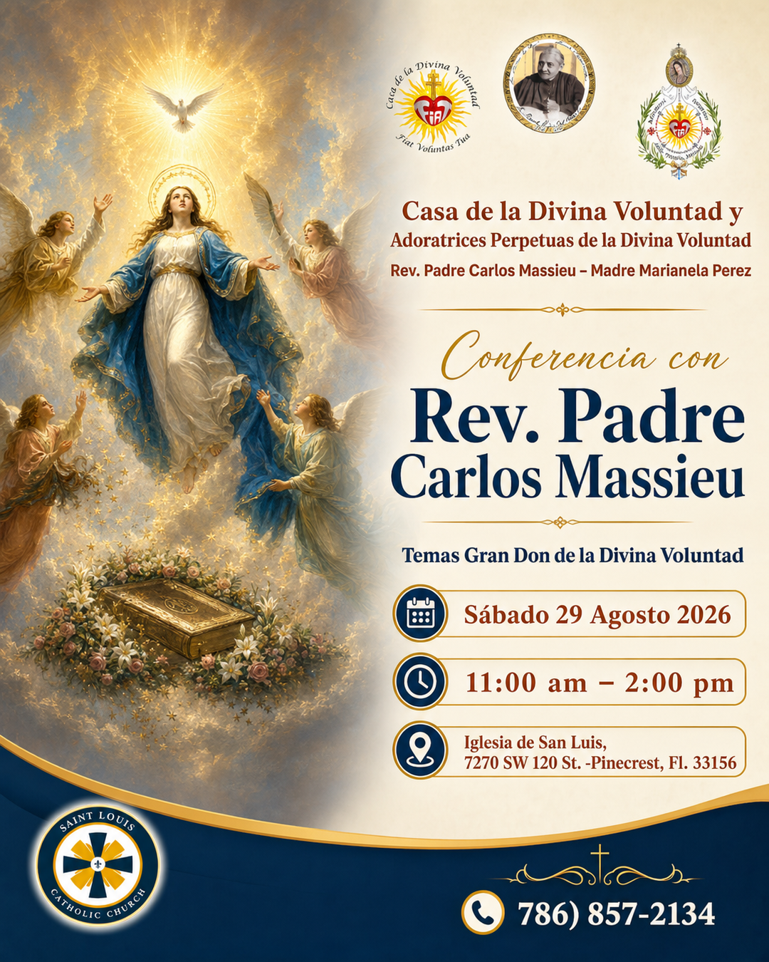 Conferencia con Rev. Padre Carlos Massieu                                                                                                                                                                                                                                                                   