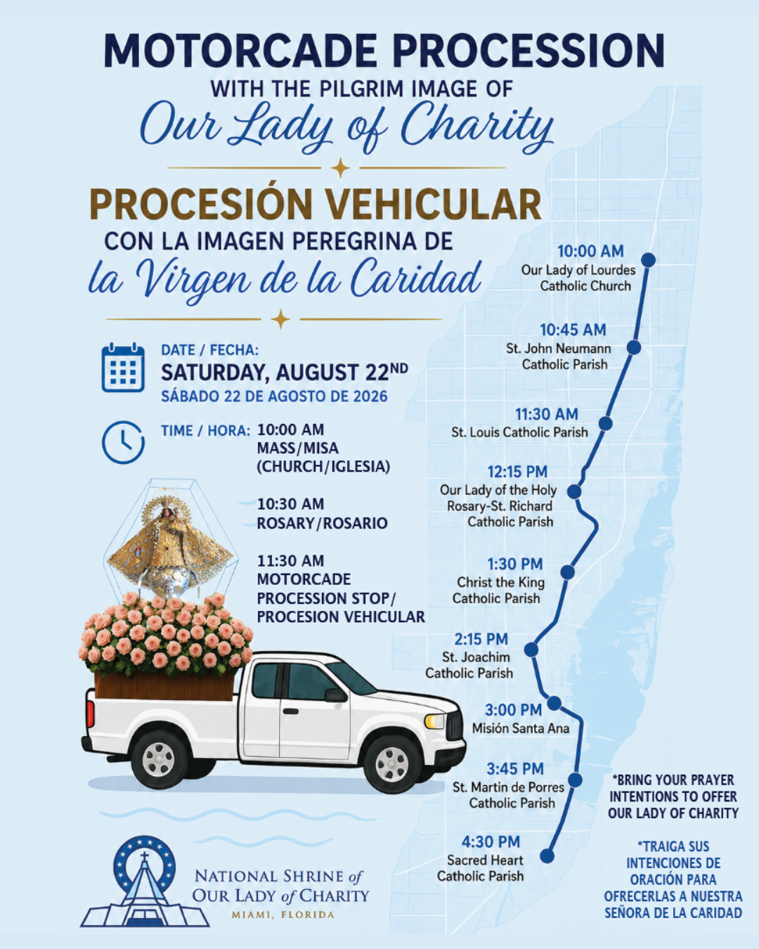 Pilgrim Image of Our Lady of Charity at St. Louis                                                                                                                                                                                                                                                           