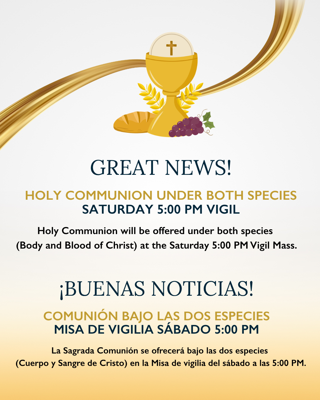 Holy Communion under both species                                                                                                                                                                                                                                                                           