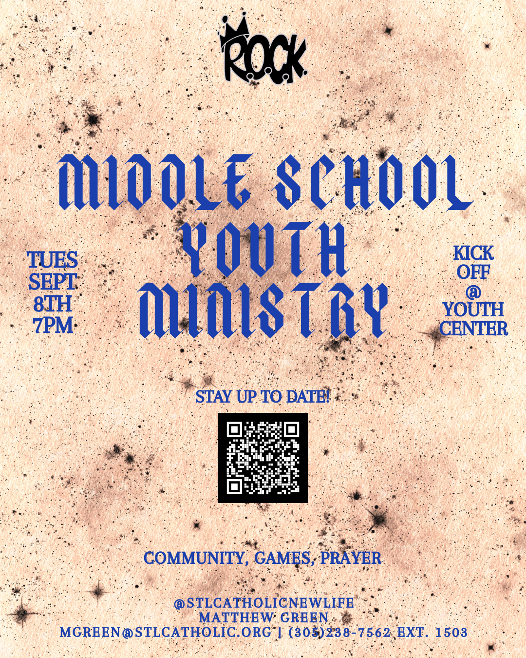 Middle School Youth Ministry is kicking off!                                                                                                                                                                                                                                                                