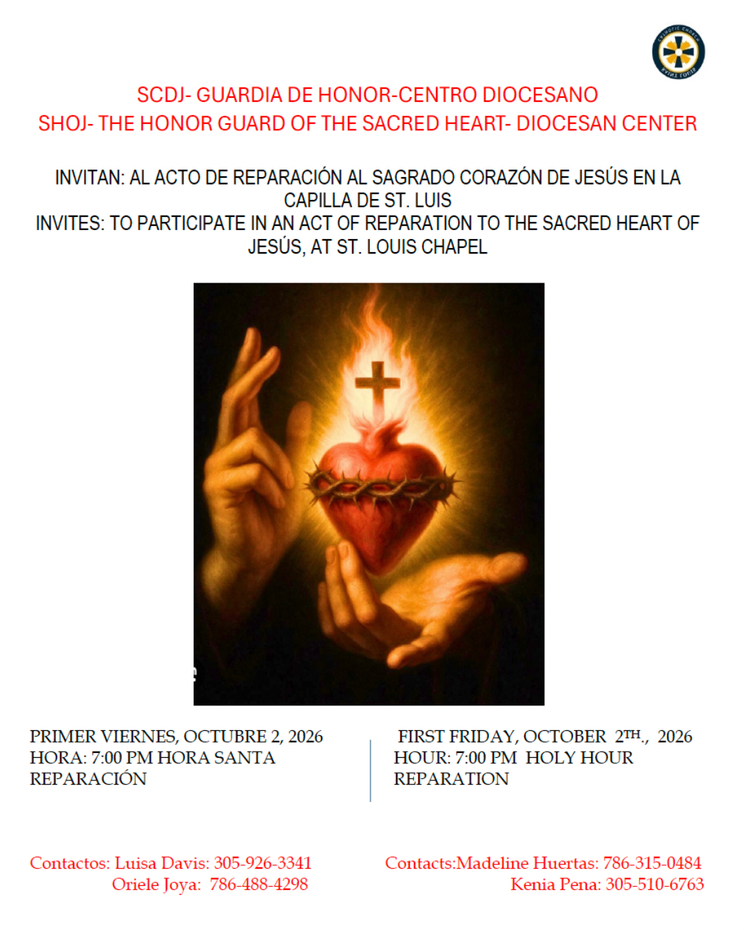 Guardia de Honor – Sagrado Corazón de Jesús                                                                                                                                                                                                                                                             