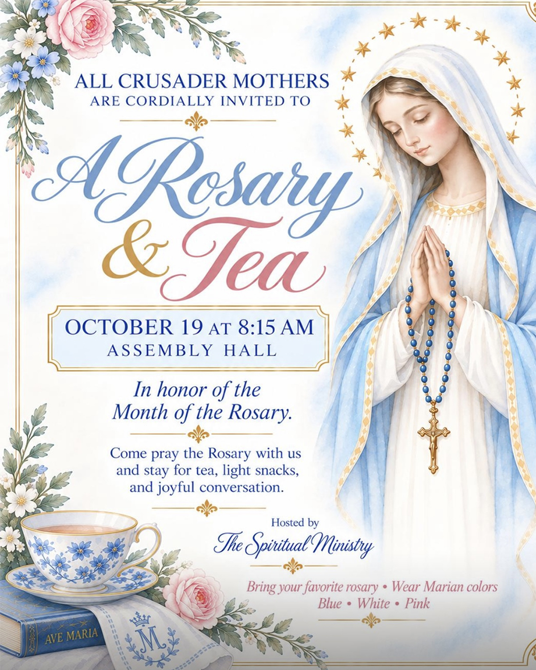 Rosary and Tea                                                                                                                                                                                                                                                                                              
