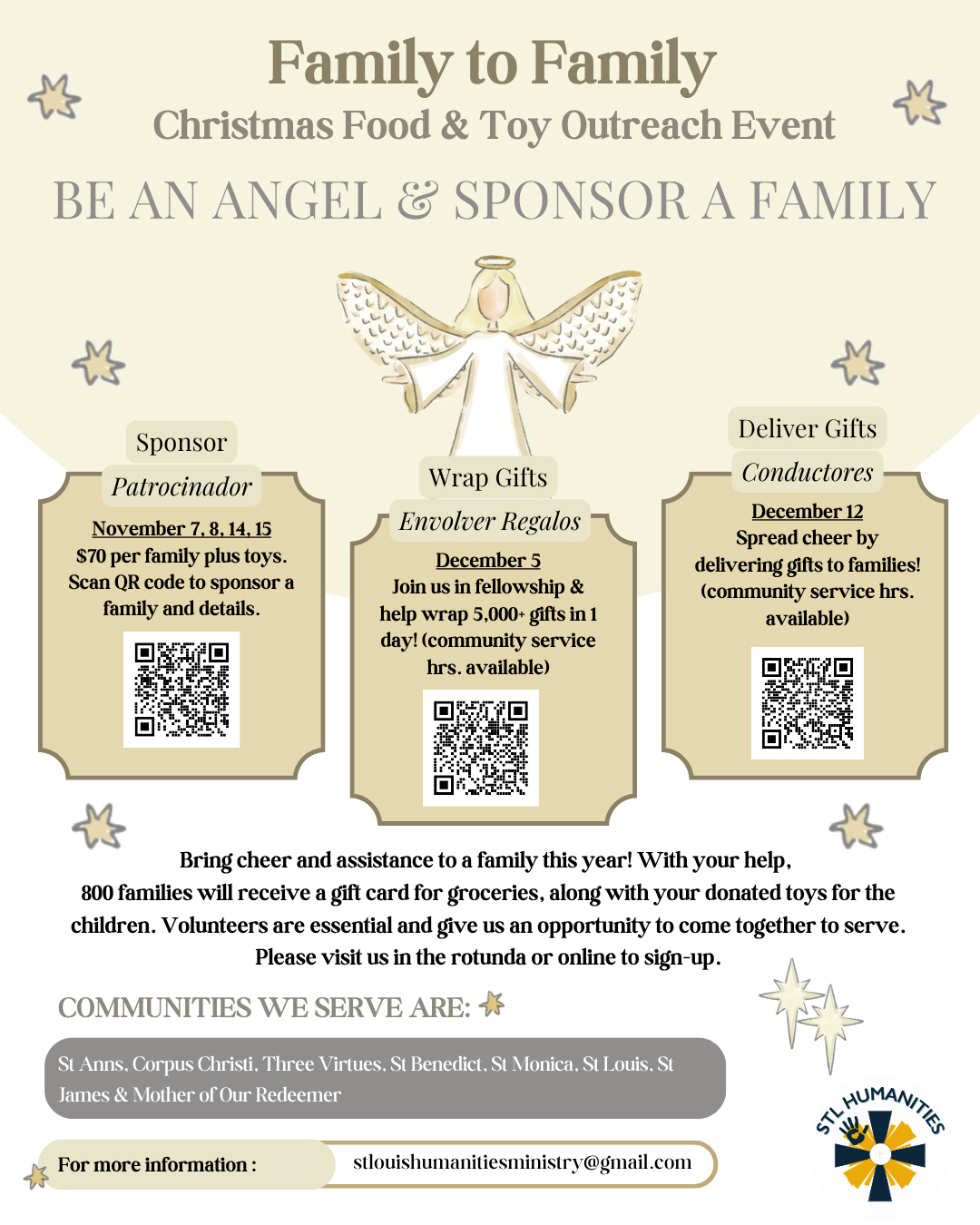 Family to Family: Christmas Food & Toy Outreach                                                                                                                                                                                                                                                             